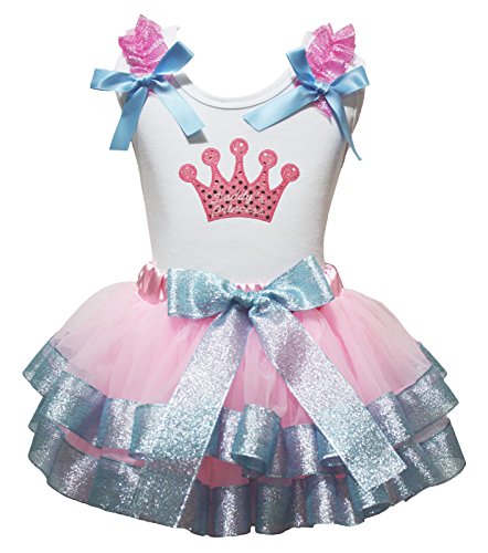 Falda de pétalos rosa para San Valentín conjunto de princesa cómodo para la piel sensible de las niñas