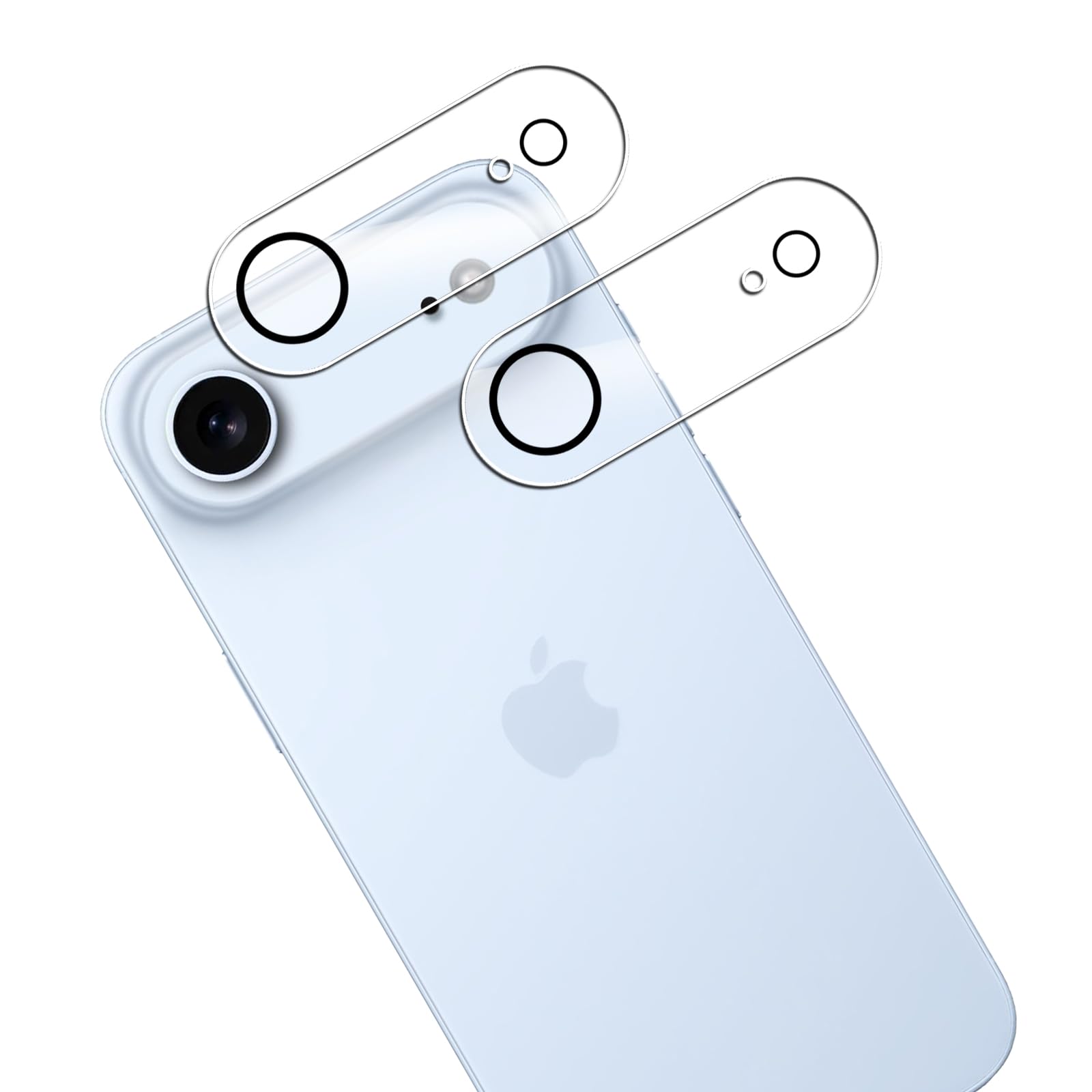 【2枚セット】対応iPhone Air 2025 用のカメラフィルム レンズ 保護カバー 簡単貼り付け 対応 iPhone Air カメラフィルム保護 レンズ全面保護 自動吸着 防塵 指紋防止 PCduoduo