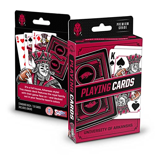 Image of YouTheFan NCAA Officially-Licensed Playing Cards - Original Artwork on All face Cards and Jokers - Team's Official Colors - Quality Linen Texture - Designed in The USA