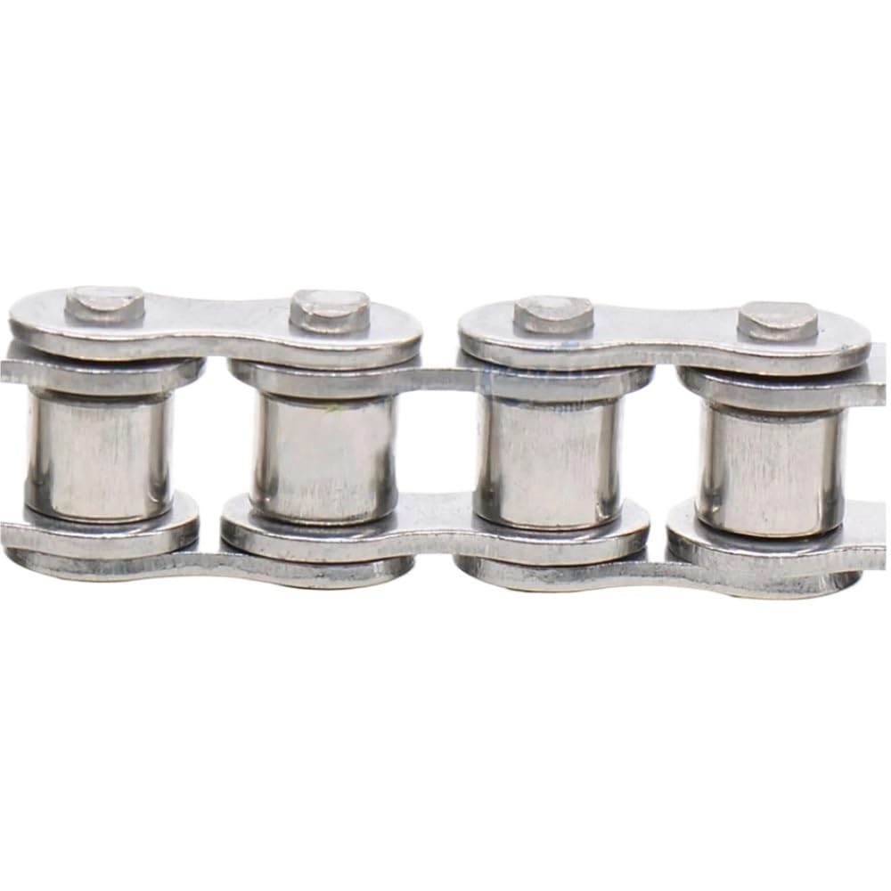 1 Uds. 1 metro/1,5 metros 08B-1 paso de cadena de rodillos 12,7mm cadena de transmisión Industrial de acero inoxidable/conector de cadena(Roller Chain 1M)