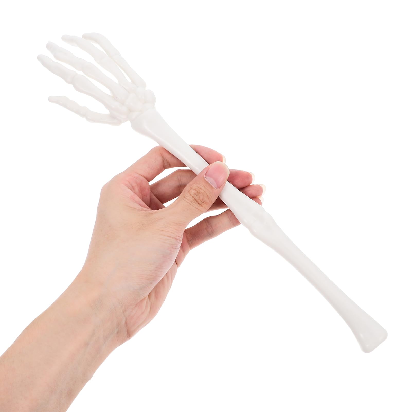 STOBAZA 1 Paire De Pinces À Salade À Mains Squelettes d'halloween - Cuillère À Salade Tête De Mort Fourchettes De Service Squelette Apéritif Vaisselle De Cuisine pour Maison Hantée