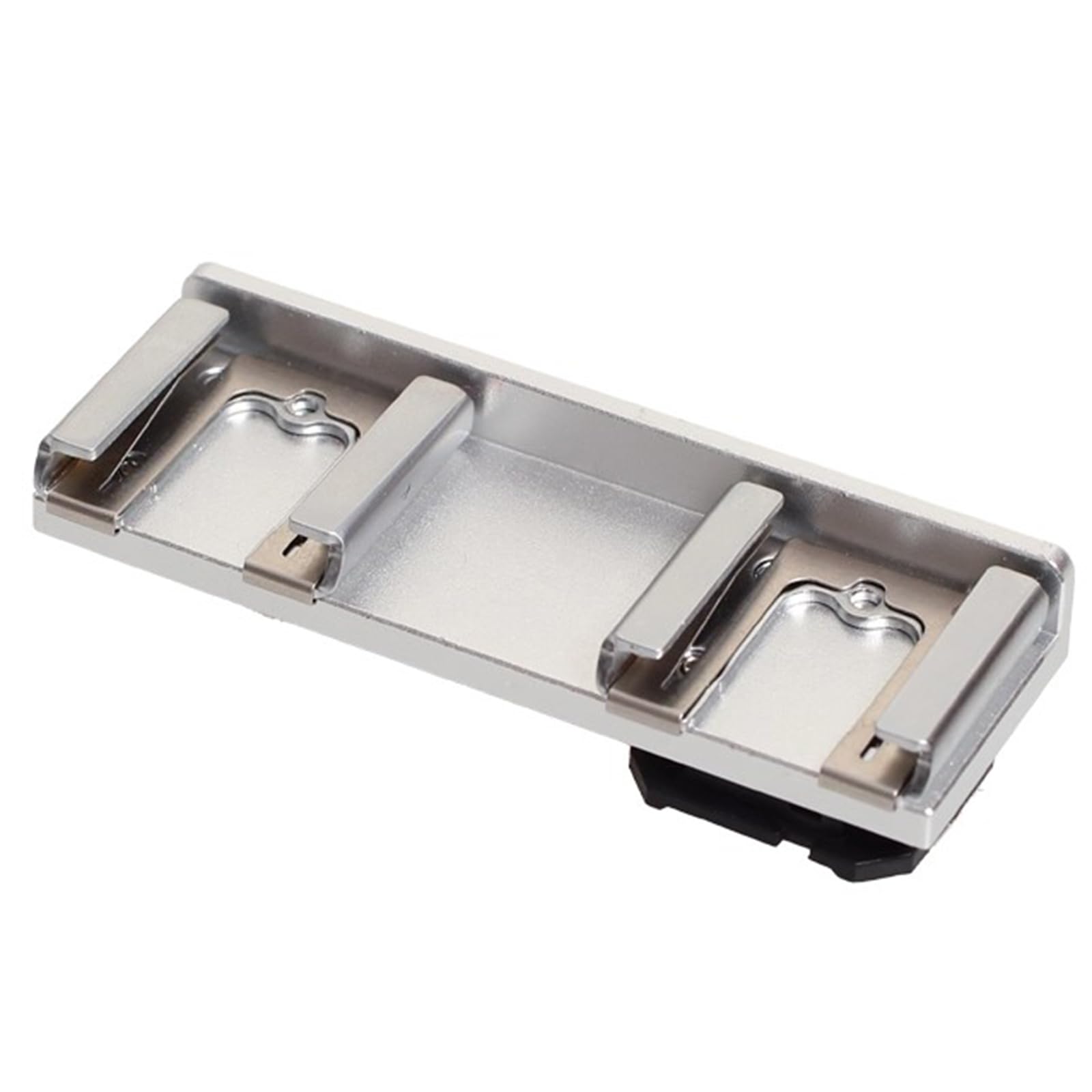 Adaptador De Zapata Fría, Soporte De Extensión De Doble Bota, con Orificio De Rosca De 1/4", para Cámaras Y Videocámaras, Flash LED Y Rótulas