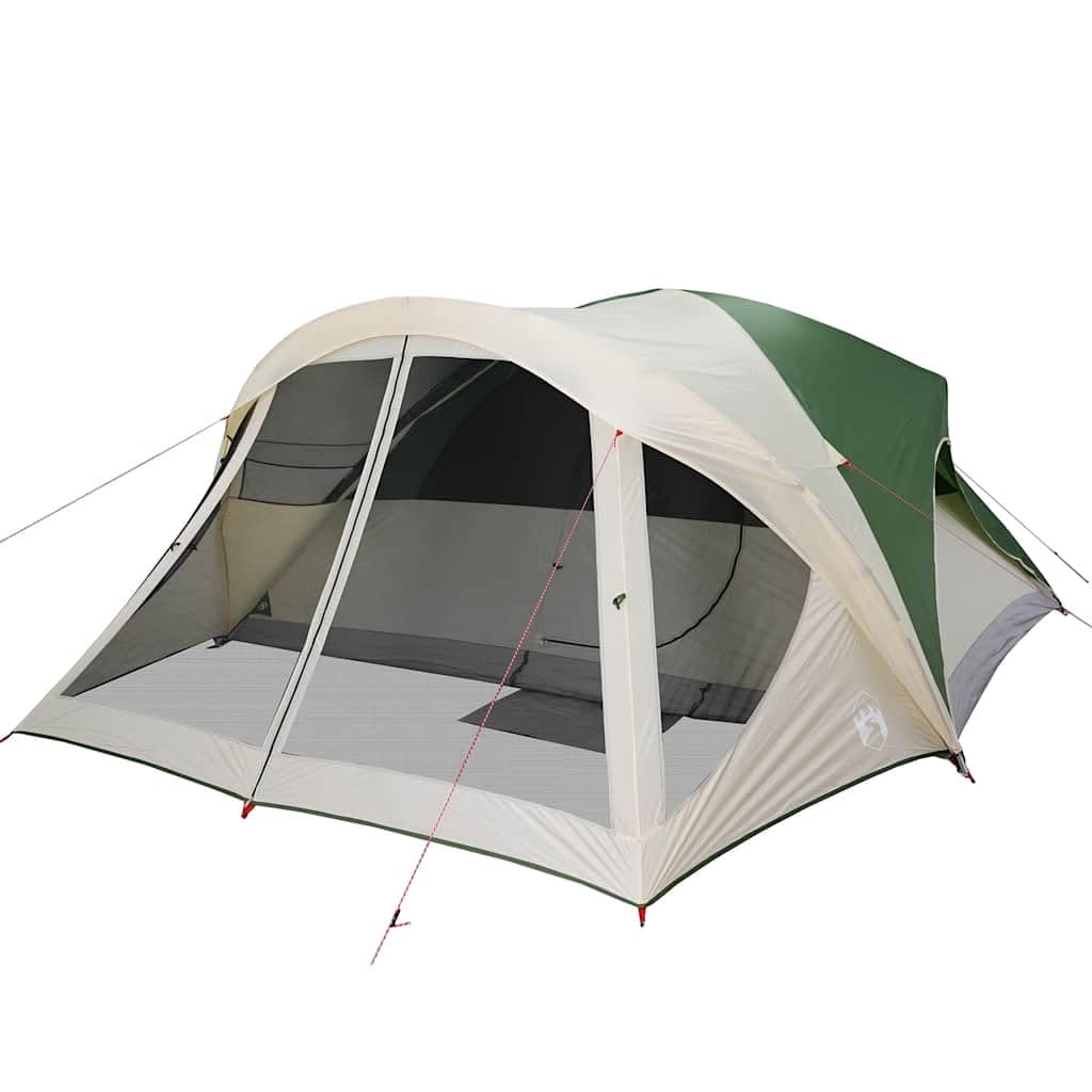 Tienda de Campaña Familiar 6 Personas Impermeable Gris Naranja