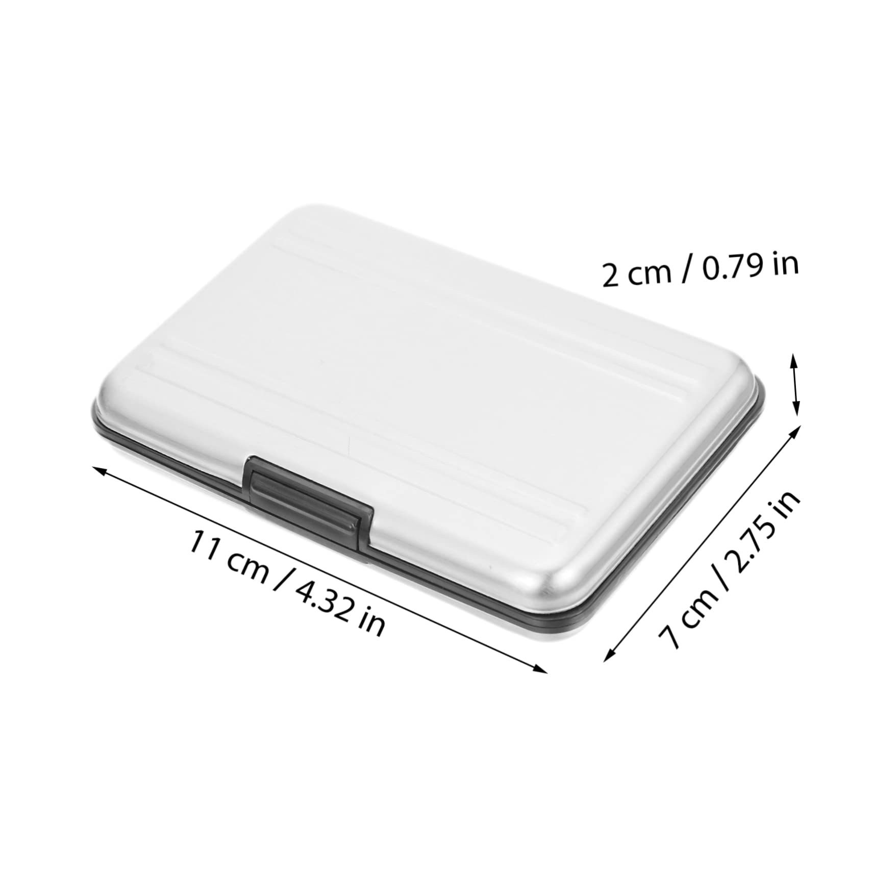 Balacoo Box Card Storage Box Memory Cards Memory Card Case Memory Card Keeper Memory Card Holder Memory Holder Case Silver