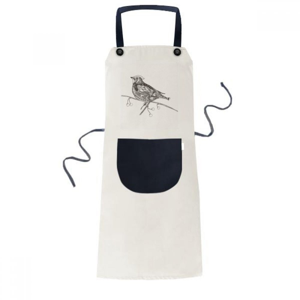 Tablier cuisine oiseaux réglable pour éviter les taches sur les vêtements de cuisine