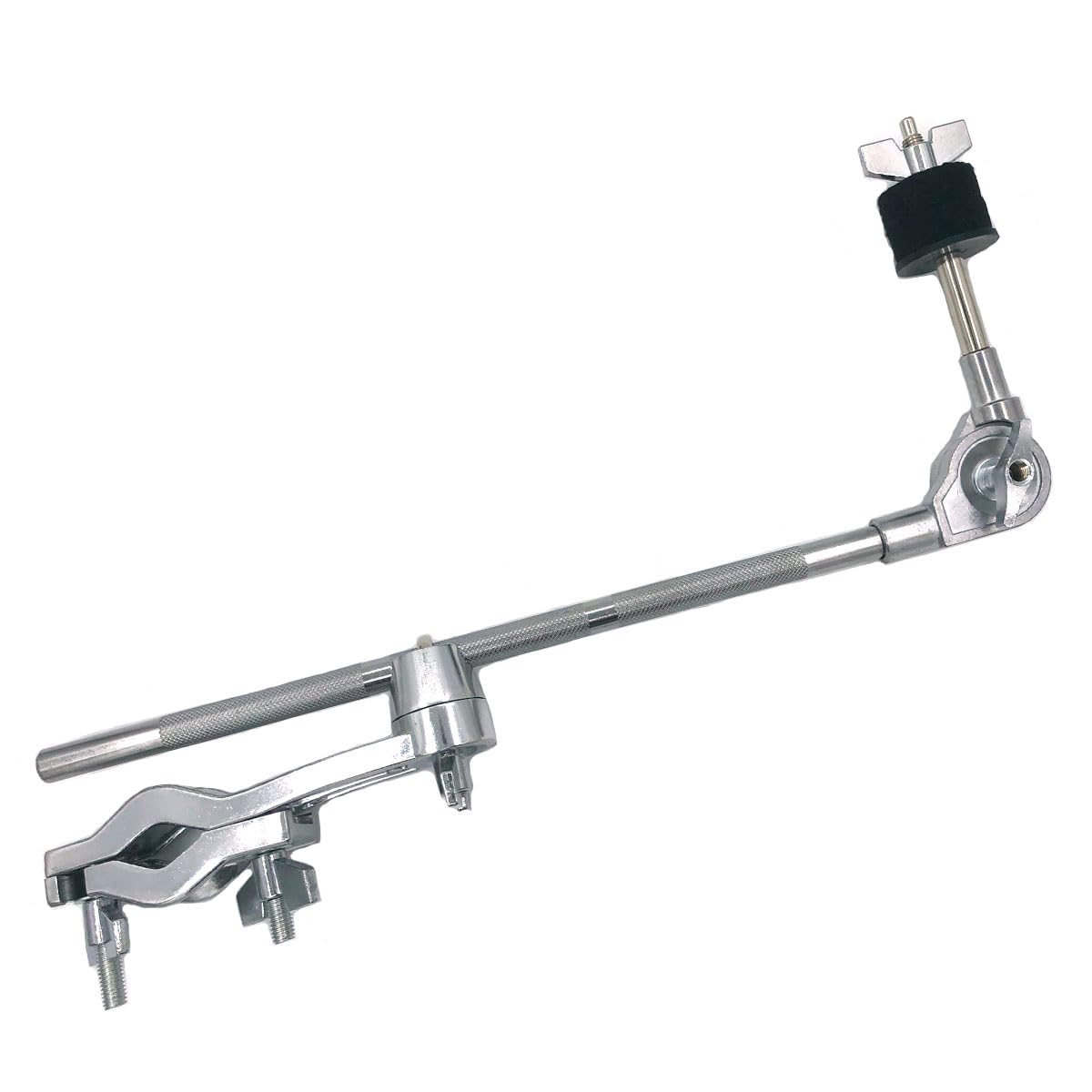 TUOREN Cymbal Boom Arm with Clamp, 14.5 inch Adjustable Cymbal Stand Mount Arm Clamp, Percussion Straight Tilt Attachment Cymbal Boom Holder for Cymbal Stand Drum Set
