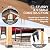 Sunjoy Wood Gazebo 11 x 13 ft. Outdoor Patio Premium Cedar Frame Gazebos with Matte Black Steel Gable Hardtop Roof for Garden, Backyard Shade, Black Roof + Natural Wood Frame
