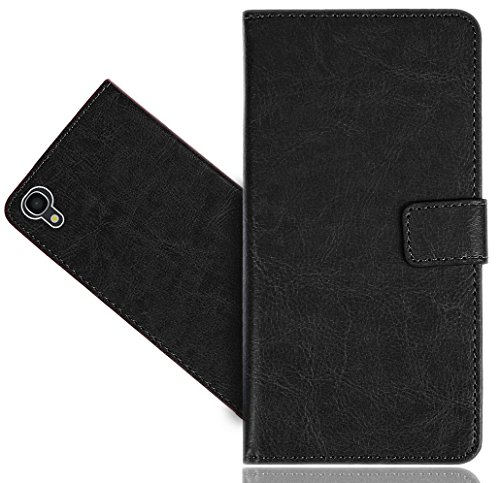 Alcatel OneTouch Idol 3 (5.5") Case, FoneExpert Genuine Leather Kickstand Flip Wallet Bag Case Cover for Alcatel OneTouch Idol 3 (5.5")