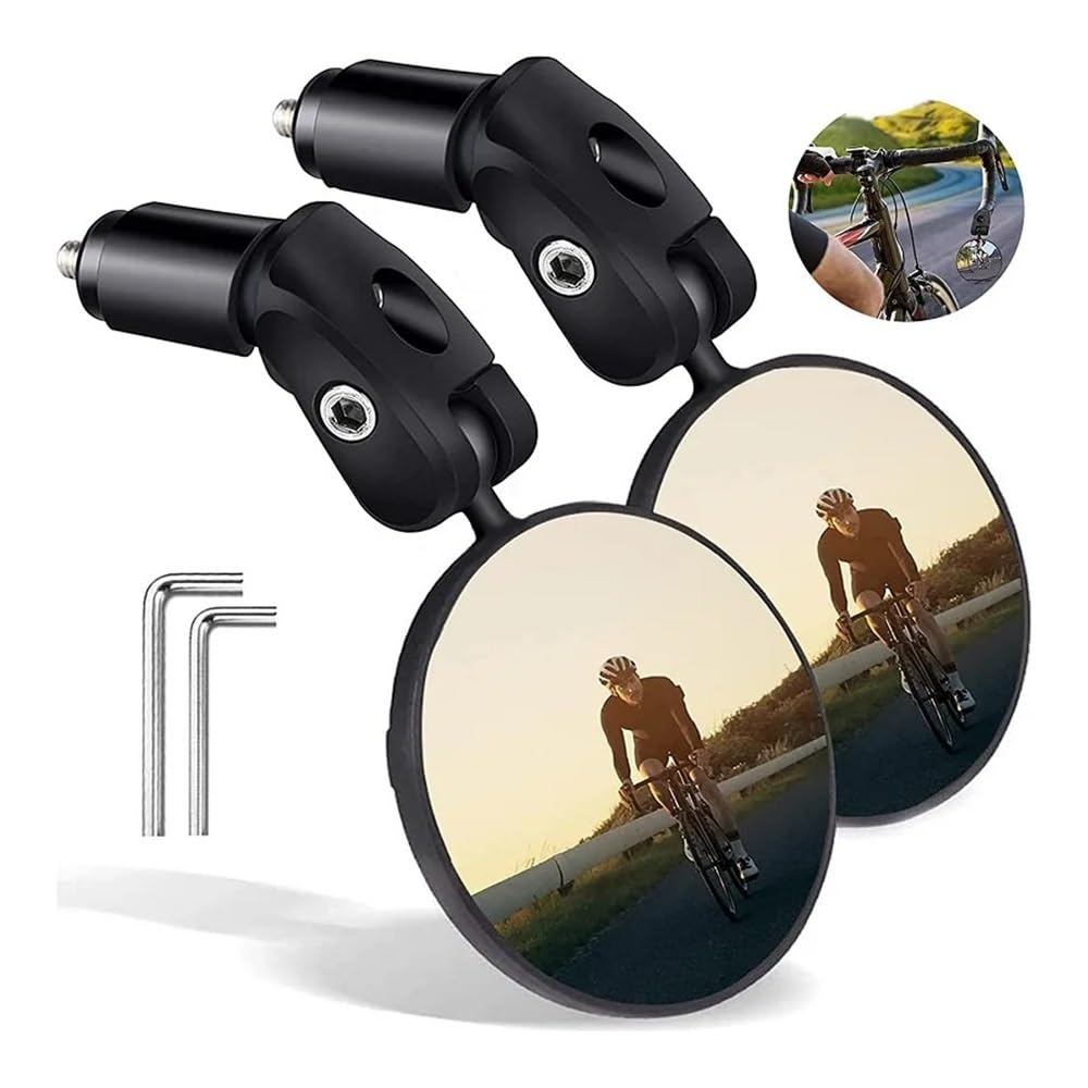 1/2 Pezzi Specchietto Retrovisore Universale Per Bicicletta Manubrio Per Ciclismo Vista Posteriore Per Accessori Bici Da Strada MTB Retrovisore