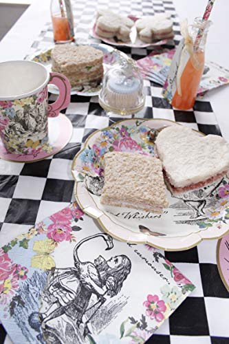 Talking Tables TSALICE-CUPSET Truly Alice Taza y platillos caprichosos del Partido, Cartón, Multicolor, 8.5x10.29x16 cm… - Imagen 6