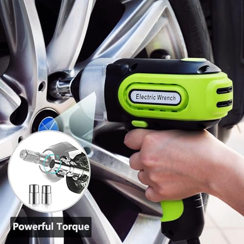 Image of JANVITHA DC 12V Electric Hydraulic Car Jack with Electric Impact Wrench Digital Tire Inflator and LED Light | Repair Tool Kit 5 in 1 Set | Weight Capacity 5 Ton |JCJDS5T-EM (Height Upto 17.7 Inches)