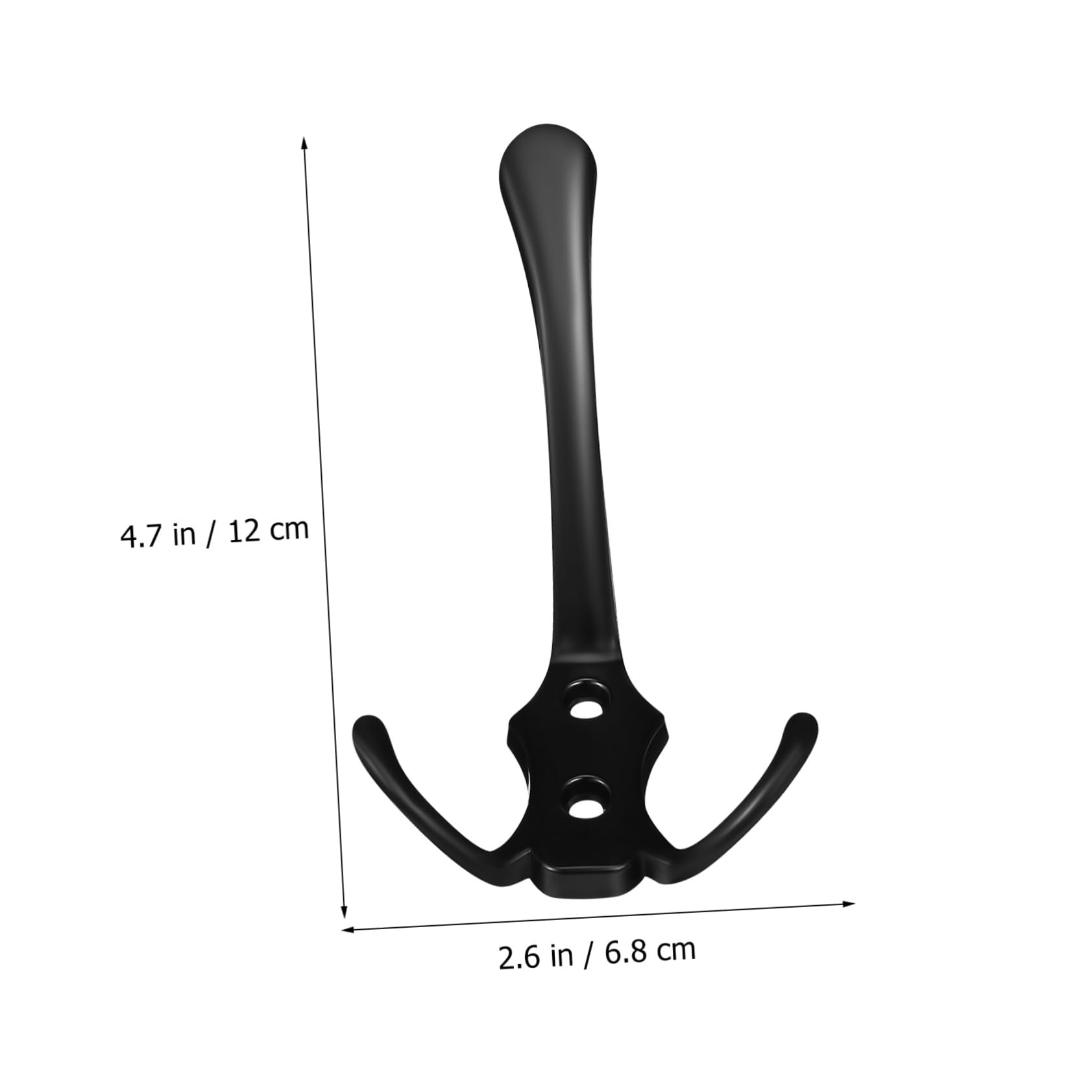 IMIKEYA Kleiderhaken aus Zinklegierung, 20 Stück, Schwarz 112 Mm