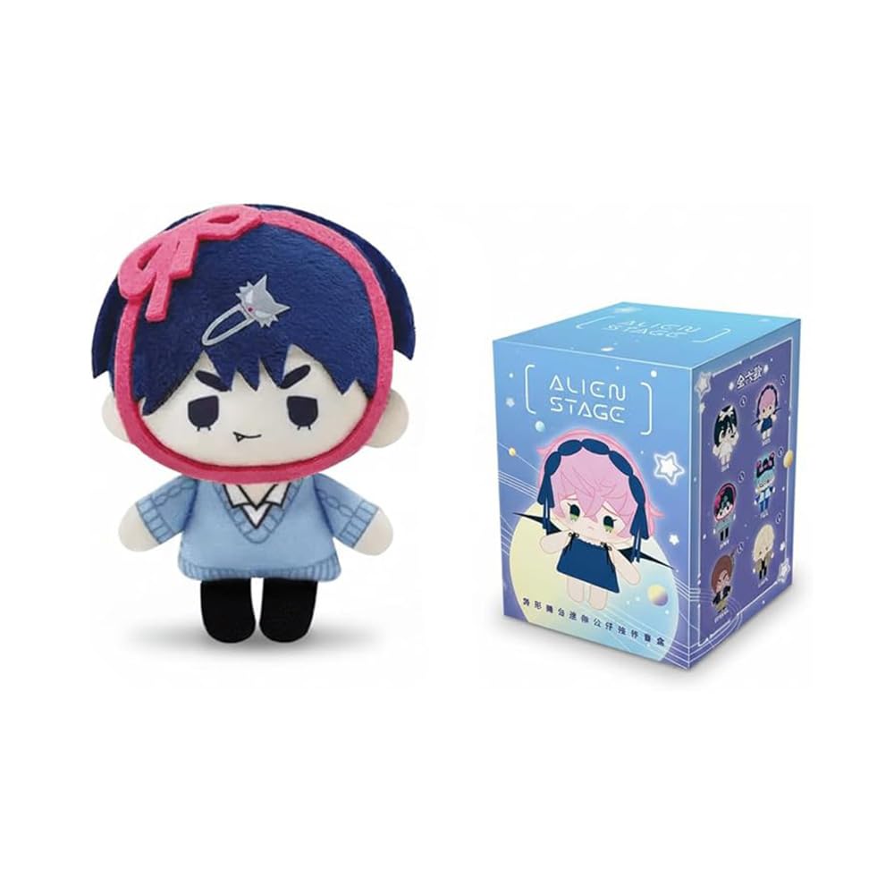 YJacuing Anime Alien Stage Mini Series Mystery Blind Box Keychains, Officially Licensed Collectible Chibi Plush Bag Charm 1
