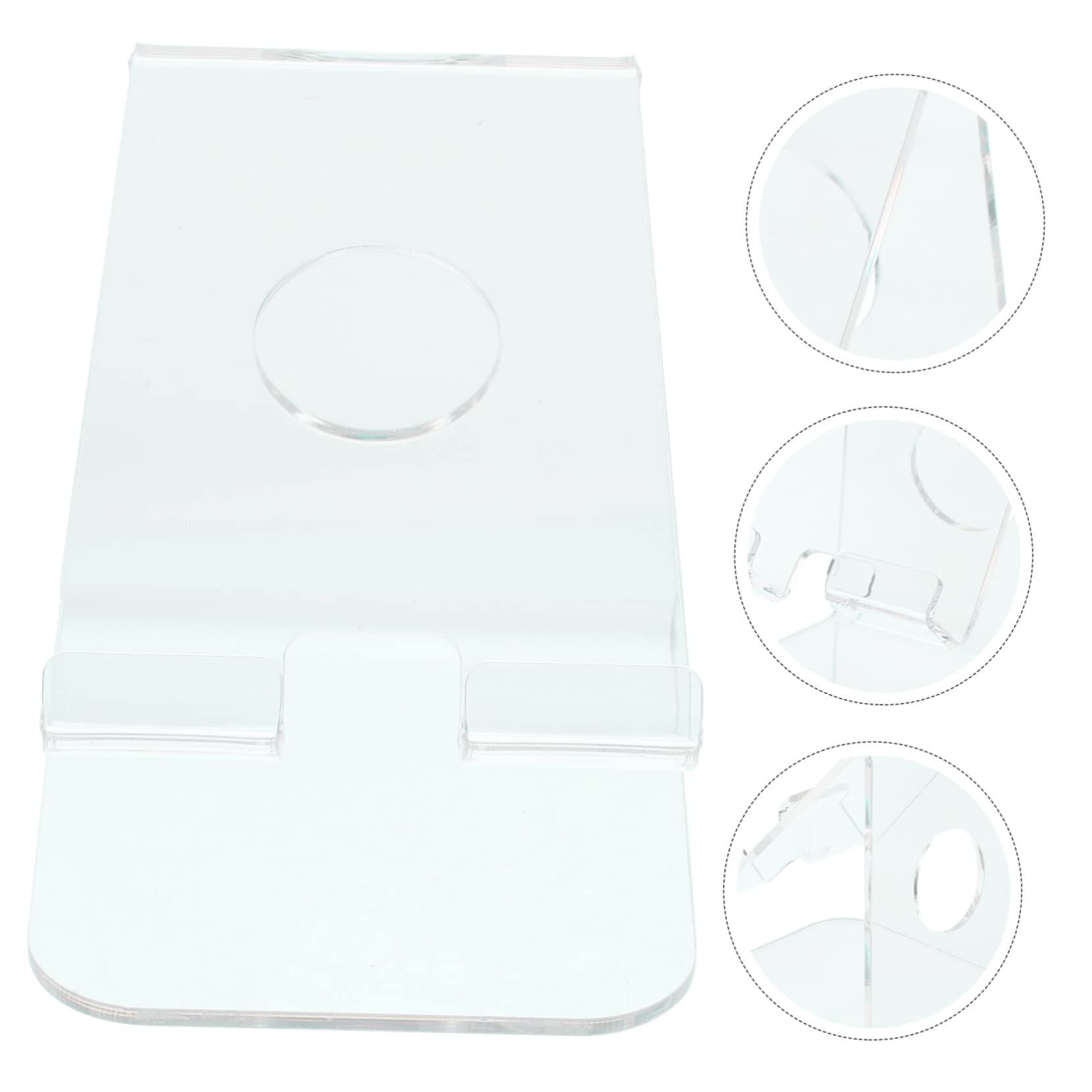 STOBOK 4 Pezzi Supporto Per Telefono Cellulare in Acrilico Supporto Per Telefono Supporto Per Telefono Da Tavolo Supporto Per Telefono E Tablet