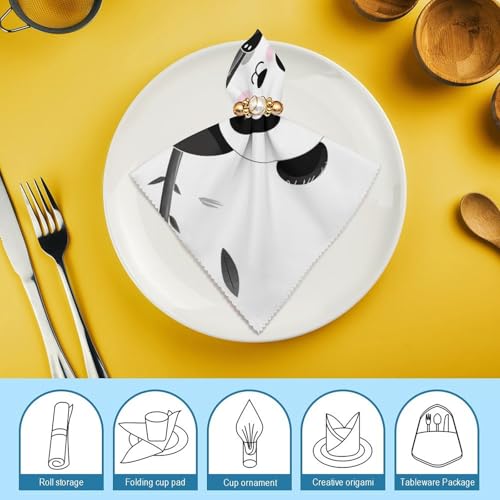 Servilletas de Tela Cute Pandas Pack 6 miniatura 7