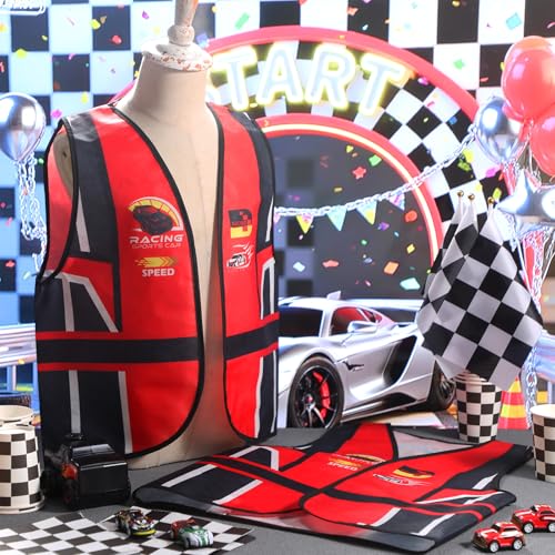 Disfraz de chalecos de carreras para niños, 2 piezas miniatura 2