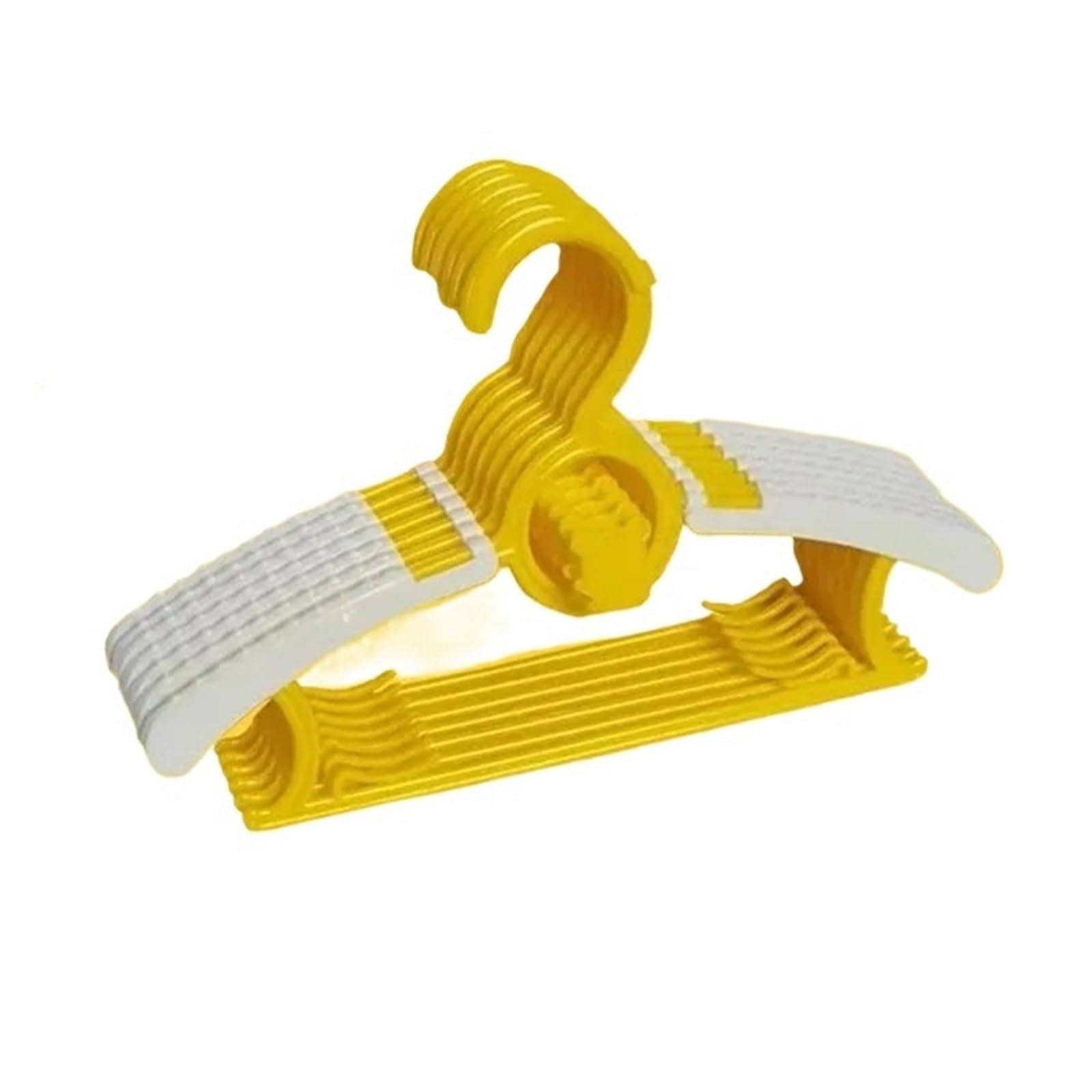 KFGISD, Coats Rack Non-slip Clothes Hanger Adjustable Storage Hangers Cute Clothes Organizer Closet ，Hangers(Yellow,20PCS)