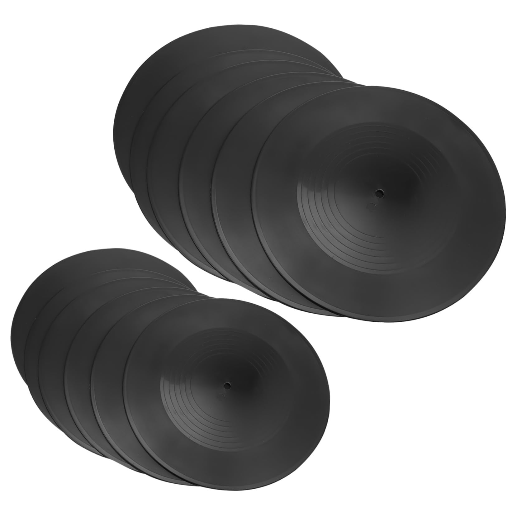 ABOOFAN Decorazioni da Parete Dischi in Vinile Retrò 12 Pezzi | Vinyl Nero, per Interni e Allestimenti, Stile Artistico, Adatto a Pareti Decorative