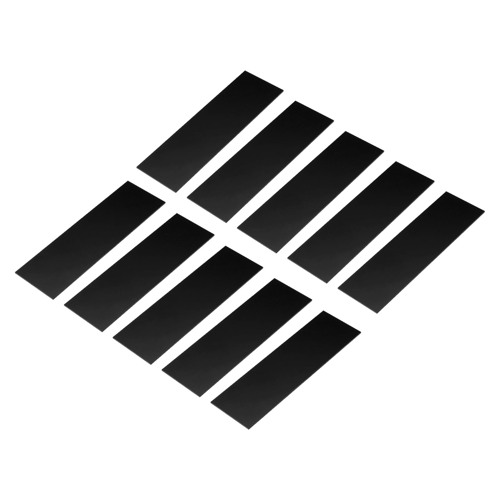 sourcing map 10Pcs Knife Handle Liner 6" x 2" x 0.06" G10 Spacer Sheets Handle Liners Material for Knife Scales Slabs Making Supplies Tool, Black