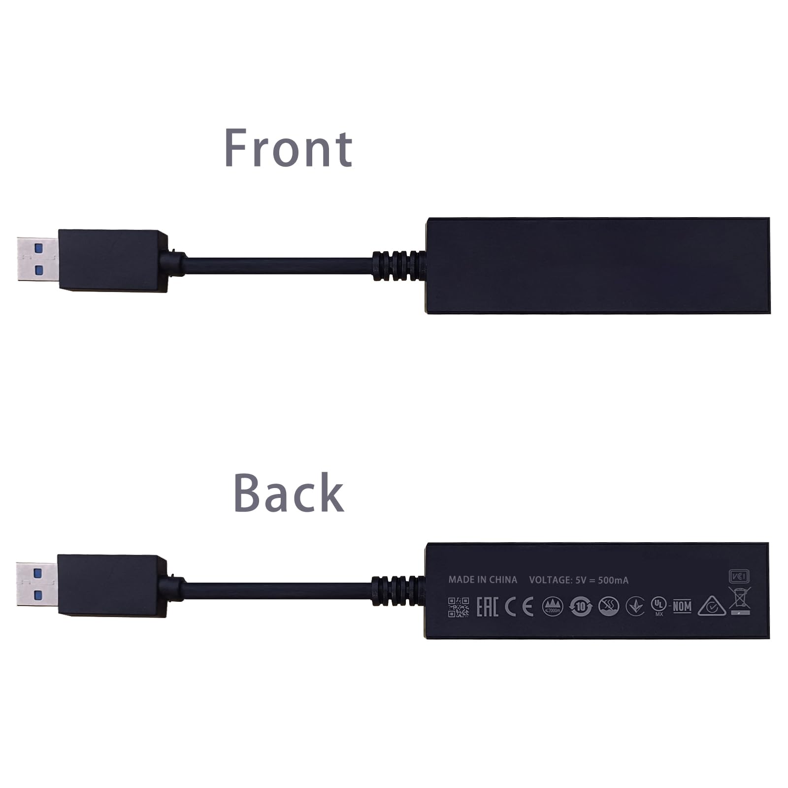 Adaptateur de Caméra PS4 V1 V2 pour PSVR sur PS5 - Lot de 2 Câbles Convertisseurs Playstation 5 Compatible avec Caméra PS4