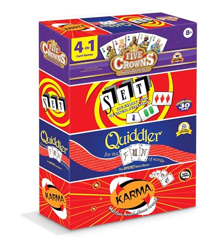Five Crowns 4 Pack Bundle Card Games for Kids