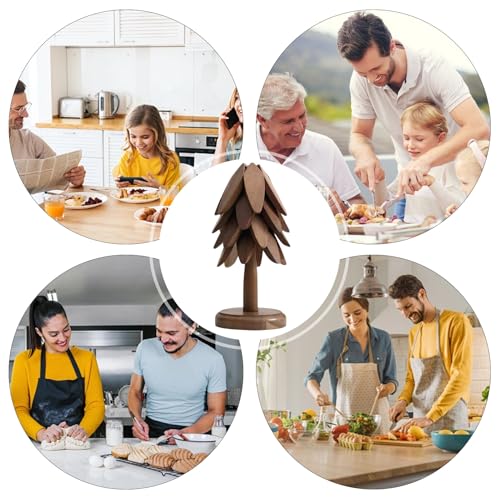 Sous-assiettes en bois forme d'arbre pour sublimer vos repas de famille - 5