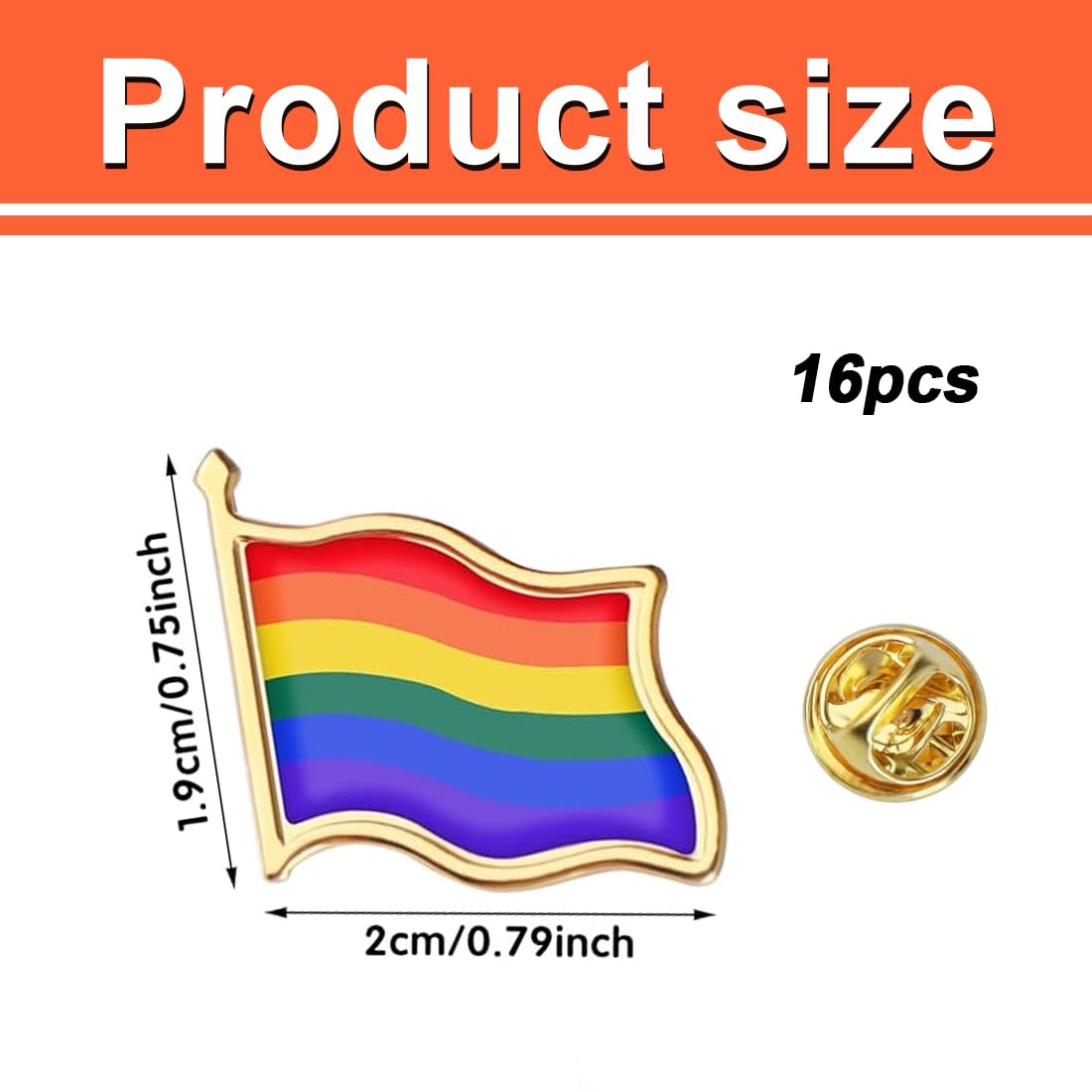 Broches Arcoíris LGBT Pack 16 Pines Decoración Mochila Chaqueta Bolso