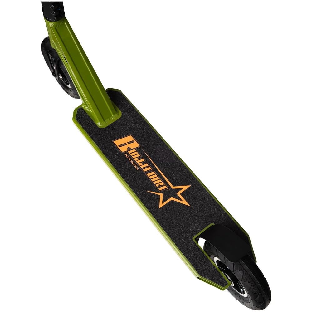 NKD Patinete de Acrobacias Bullit Dirt | Ruedas inflables de 200 mm | Aluminio 6061 Resistente | Diseñado para durar con rodamientos ABEC-9 | Manillar de 360°