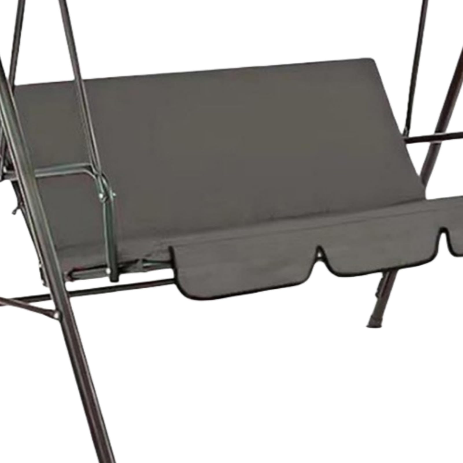 Funda impermeable para balancín – tafetán de poliéster 190T (150 x 150 cm) – Funda de repuesto para balancín de jardín de 3 plazas – resistente a los rayos UV, ligera y plegable (gris)