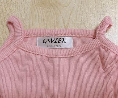 Image of GSVIBK Baby Girls Tutu Dress Sleeveless Toddler Cotton Tulle Skirt Princess Party Prom Dresses