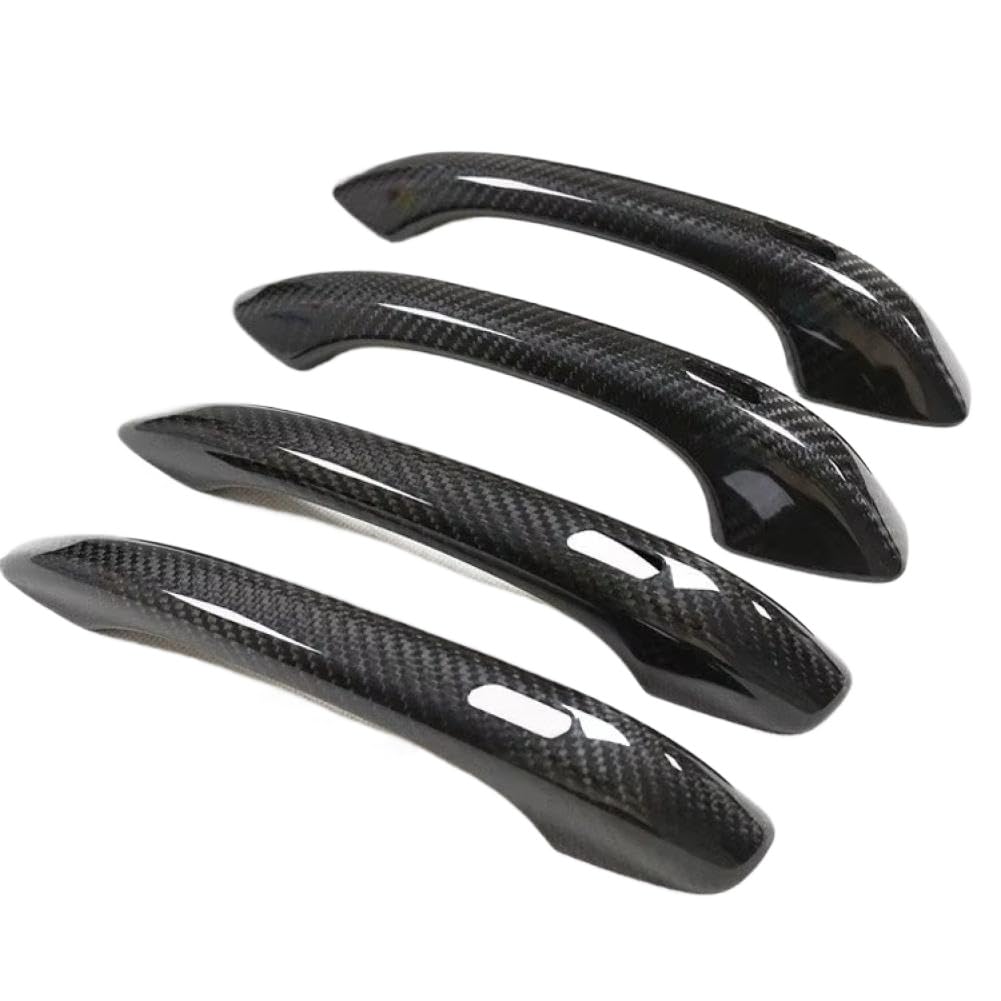 Filwy Onecolor Carbon Fiber Door Handle Protection Decoration Compatible With Automotive