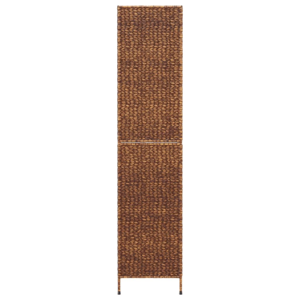 Divisor de habitación Hyacinth de agua marrón de 3 paneles, pantalla de privacidad plegable de 122 x 180 cm, partición de estilo rústico tejida a mano para dormitorio, sala de estar, oficina