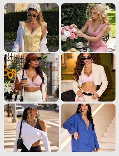 Image of Vertvie Jelly Wireless Bras for Women Push Up Plunge Seamless T-Shirt Bras No Underwire Supportive Full Coverage Bralettes