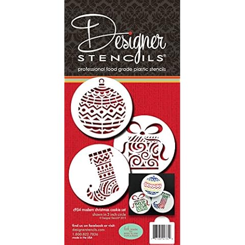 Modern Christmas Cookie Schablone Set Cover