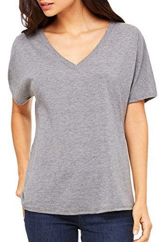 Bella Canvas 8815 - Ladies' Flowy V-Neck Drop-Sleeve Tee