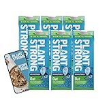 PLANTSTRONG MILK Unsweetened Oat – Whole Plant-Based Milk, Fortified with Calcium, B12 & D3, No Gums or Oils, Non-GMO Project Verified, Gluten Free, Vegan (6-Pack (32 Fl Oz Each)) + Recipe Guide