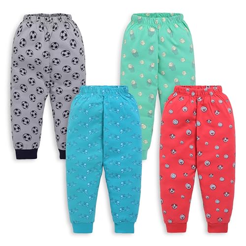 Image of LuvLap Baby Boys & Girls 100% Cotton Pyjama Sets, Pack Of 4