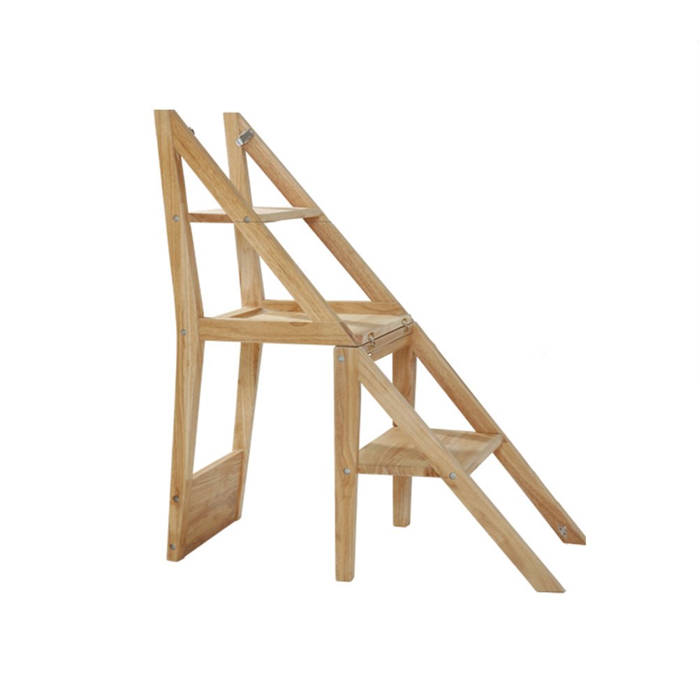 Étagère à fleurs et chaise en bois massif pliante pour un intérieur cosy