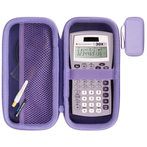 RIYADAone Hard Case Replacement for Texas Instruments TI-30XIIS TI-30XS TI-30Xa TI-36X Pro Scientific Calculator Case Only (Lavender Case)