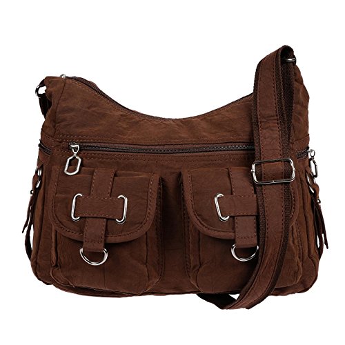 Christian Wippermann Bolso Bandolera Mujer 32 x 26 x 13 cm Marrón