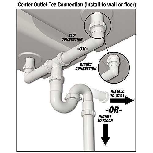 Plumb Craft 7027010N Complete Kitchen Drain Repair Kit - Fits most sinks, White - Thumbnail 2