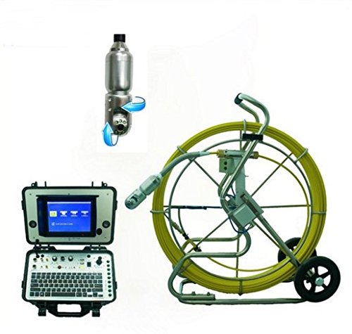 60m Fiberglass Push Rod Cable 360-dgree Video Cameras Analog Camera Type Camera System uesd Digital Inspection Camera