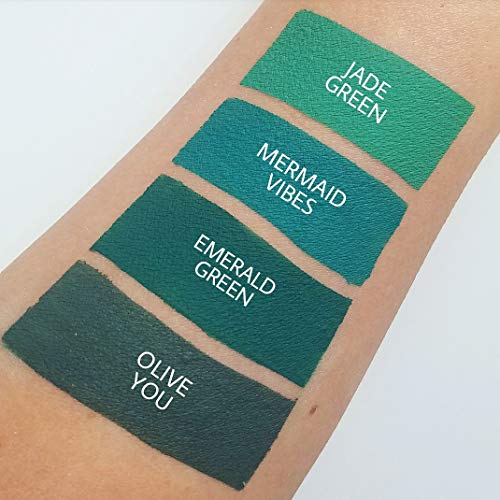 Aromi Matte Liquid Lipstick – Green Lip Color, Highly Pigmented, Vegan & Cruelty-Free, Unique Lip Color, Green Makeup, (Jade Green) #TOP3