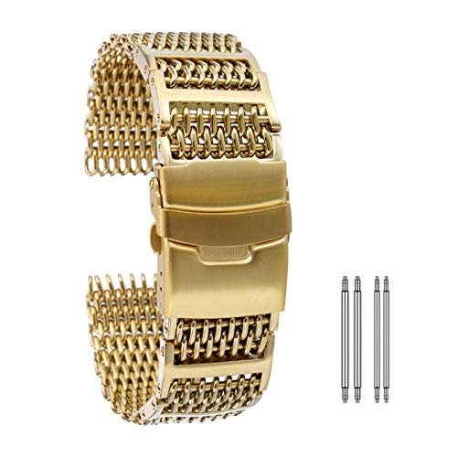 Bracelet de montre acier de qualité supérieure or rose 22mm pour montre