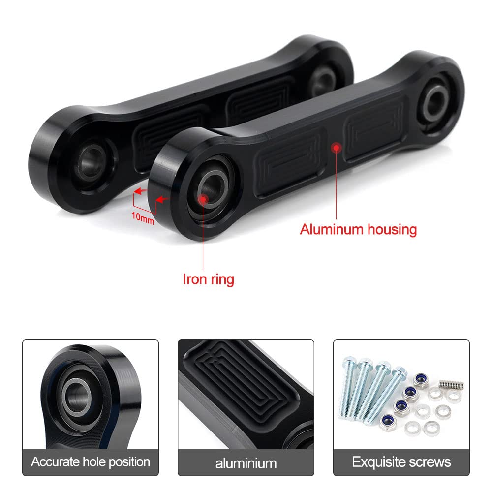 Liens D'extrémité De Barre Stabilisatrice En Aluminium Pour Can-Am Ryker 2019-2024 | Rouge, Noir Ou Argent | Installation Directe - 10