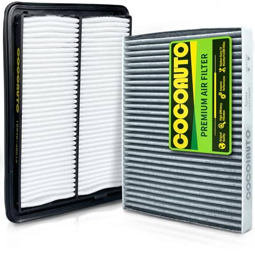 COCOAUTO Engine & Cabin Air Filter Kit for Rogue 2.5L Gas (2014-2020) / 2.0L Hybrid (2017-2019) NOT FOR 1.5L! Fits Rogue Sport 2.0L Gas (2017-2022) Replace CA11858 XA10423 165464BA1A 272774BA0A