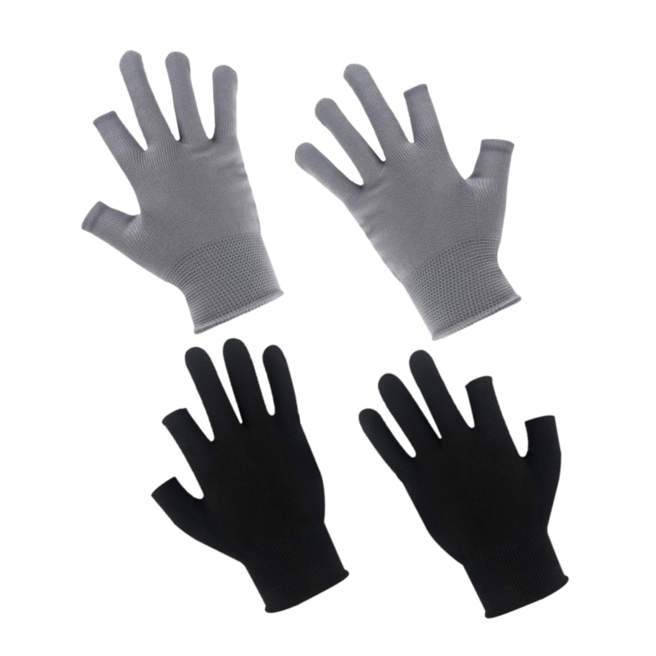 GALPADA Men's Winter Cycling Gloves Gloves Anti-Slip Wear-Resistant Comfortable Nylon 2 Pairs