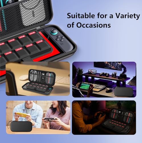 image for DUMVOIN Large Capacity Carrying Case for Nintendo Switch 2, Hard Prote