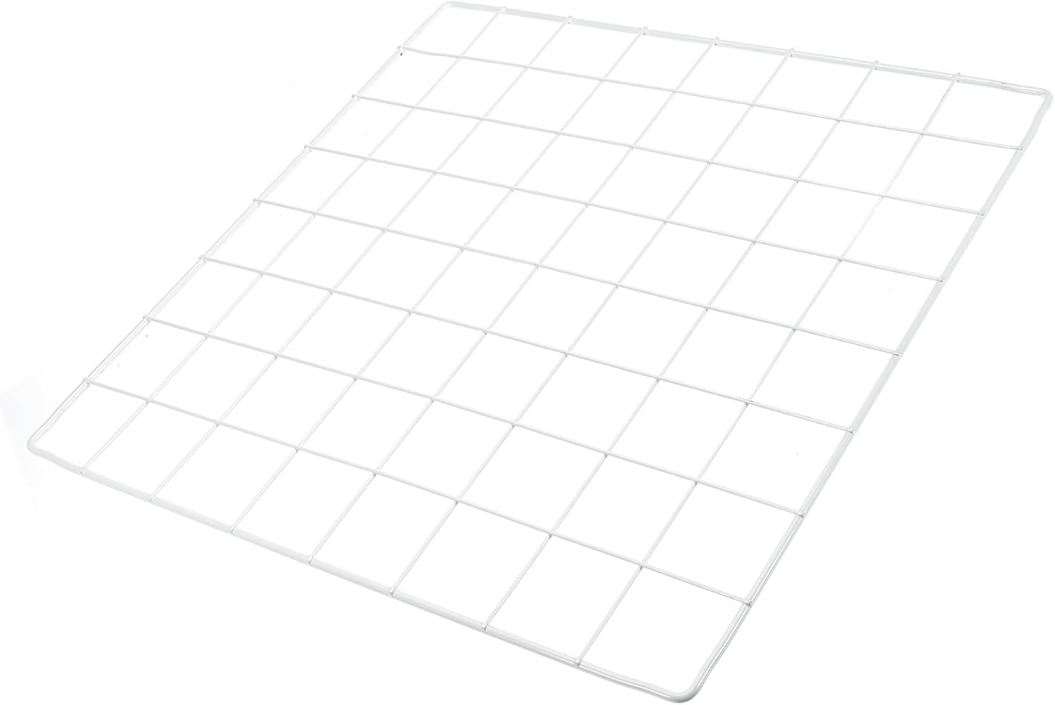 YOKIVE Iron Wire Grid Panel, Decorative Panels Board | Photo Pictures Display Holders Hanging Frame for Home Office (White, 14"x14")