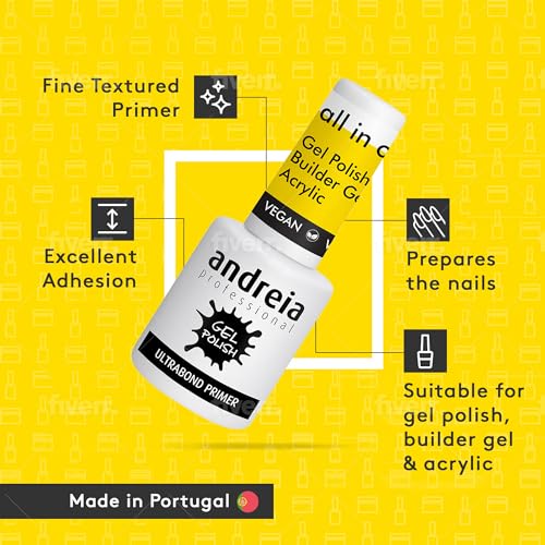 Andreia Nail Primer for Gel Nails - Ultrabond Primer Gel Polish for Nail Preparation - Primer for Acrylic and Gel Nails - Get Nail Prep in Seconds - Excellent Adhesive - 10.5 ml - Image 3